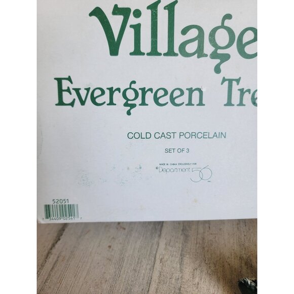 Dept 56 52051 Evergreen tree cold cast porcelain village accessory xmas - Picture 6 of 6